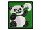 Baby Panda Bear Eating Bamboo Multi-Color Embroidered Iron-On or Hook & Loop Patch Applique